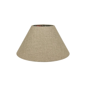 Lniany abażur z kwiatowym wzorem AURA - stożek 30 cm