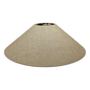 Lniany abażur z kwiatowym wzorem AURA - stożek 55 cm