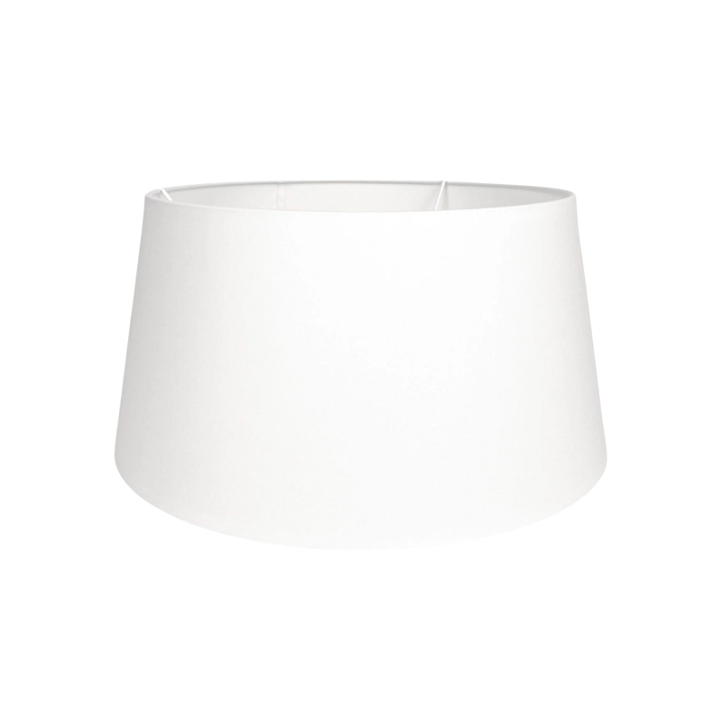 Stożkowy abażur z bawełny w odcieniu złamanej bieli BASE 35 cm