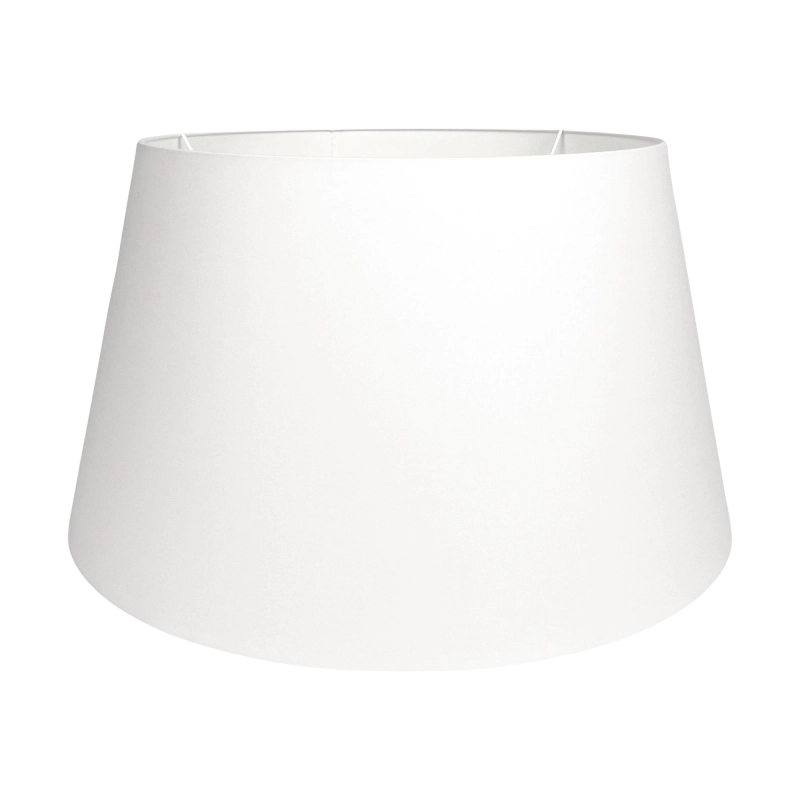 Duży stożkowy abażur w odcieniu złamanej bieli BASE 45 cm