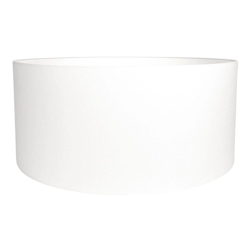 Mały okrągły abażur w kolorze złamanej bieli BASE 50 cm.