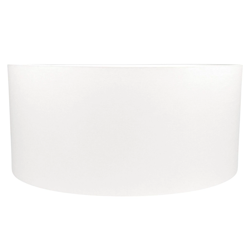 Duży owalny abażur w kolorze złamanej bieli BASE 52 cm.