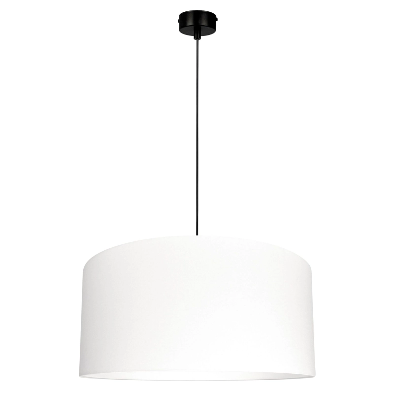 Lampa wisząca z abażurem w odcieniu złamanej bieli BASE II