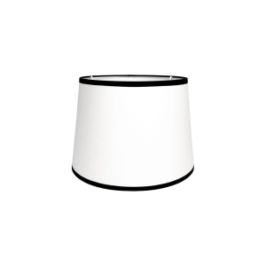 Biało-czarny abażur BASE - stożek 20 cm