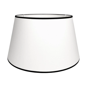 Biało-czarny abażur BASE - stożek 45 cm