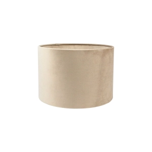 Beżowy abażur BASE VELVET - walec 25 cm