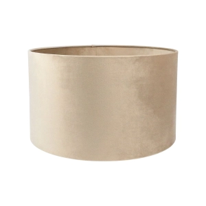 Beżowy abażur BASE VELVET - walec 38 cm