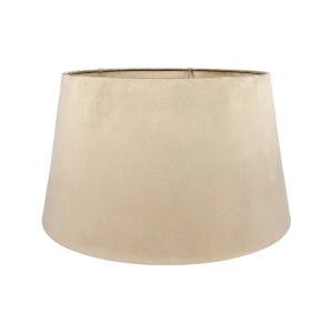 Beżowy abażur BASE VELVET - stożek 40 cm