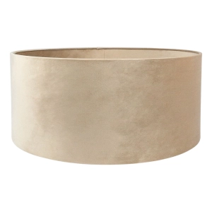 Beżowy abażur BASE VELVET - walec 50 cm