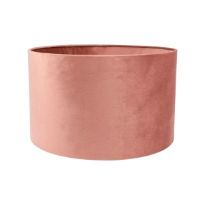 Abażur brudny róż BASE VELVET - walec 38 cm