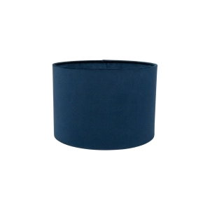 Granatowy abażur BASE VELVET - walec 25 cm