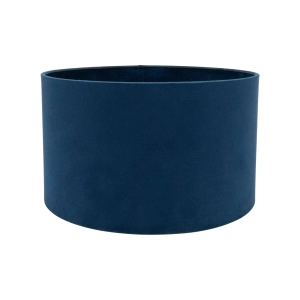 Granatowy abażur BASE VELVET - walec 38 cm