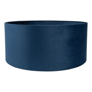 Granatowy abażur BASE VELVET - walec 50 cm