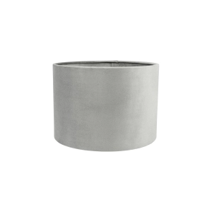 Jasnoszary abażur BASE VELVET - walec 25 cm