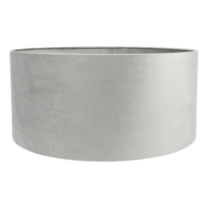 Jasnoszary abażur BASE VELVET - walec 50 cm