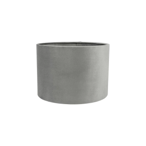 Szary abażur BASE VELVET - walec 25 cm