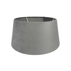 Szary abażur BASE VELVET - stożek 35 cm