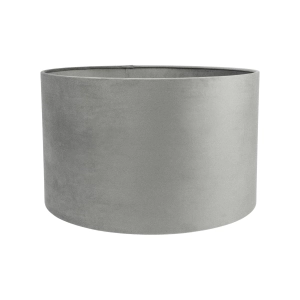 Szary abażur BASE VELVET - walec 38 cm