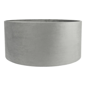 Szary abażur BASE VELVET - walec 50 cm