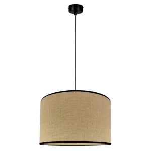 Jutowa lampa wisząca TELA BLACK I