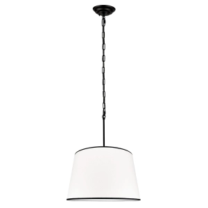 Lampa wisząca SILIA BLACK I biało-czarny