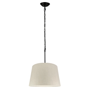 Lampa wisząca SILIA BLACK I len