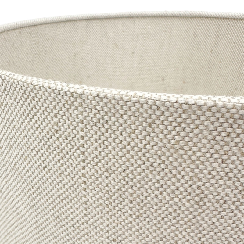 Mały lniany abażur walec LINO - walec 25 cm - detal.