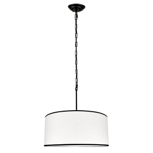 Lampa wisząca SILIA BLACK III biało-czarny