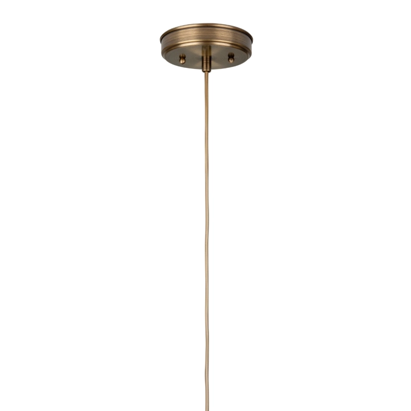 Długie mosiężne patynowane zawieszenie do lampy wiszącej o regulowanej długości do 200 cm PATINA I - mosiężna podsufitka.
