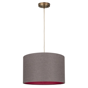Szarobrązowa lampa wisząca RUBIA PATINA I
