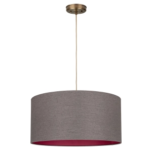 Szarobrązowa lampa wisząca RUBIA PATINA II