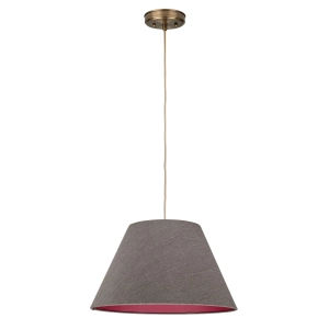 Szarobrązowa lampa wisząca RUBIA PATINA III