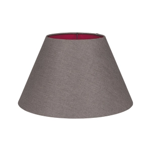 Szarobrązowy abażur RUBIA - stożek 40 cm