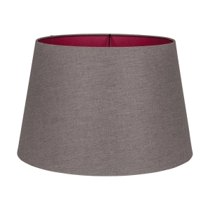 Szarobrązowy abażur RUBIA - stożek 45 cm