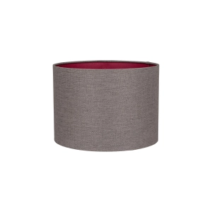 Szarobrązowy abażur RUBIA - walec 25 cm