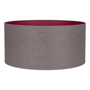 Szarobrązowy abażur RUBIA - walec 50 cm