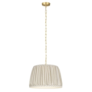 Mosiężna lampa wisząca SILIA BRASS I paski
