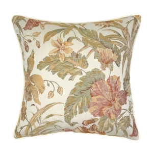 Kremowa poszewka w kwiaty FLOREA 45x45 cm