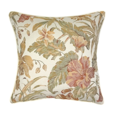 Kremowa poszewka w kwiaty FLOREA 45x45 cm