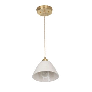 Mosiężna lampa wisząca MILA CLASSIC Ivory