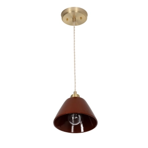 Mosiężna lampa wisząca MILA CLASSIC Carmine