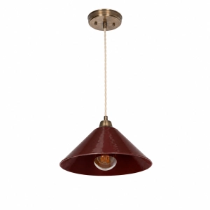Mosiężna lampa wisząca MIRA PATINA Carmine