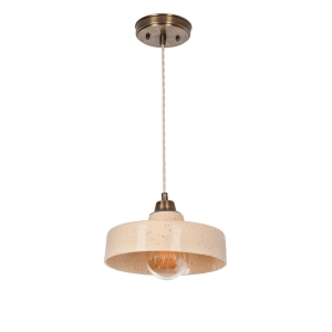 Mosiężna lampa wisząca STELLA PATINA Sandstone