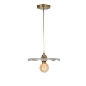 Mosiężna lampa wisząca ARIA CLASSIC Ivory