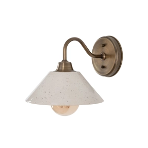 Mosiężny kinkiet MILO PATINA WIDE Ivory