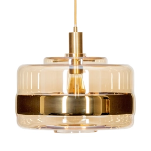 Lampa wisząca szklana UMBRIEL GOLD WIDE