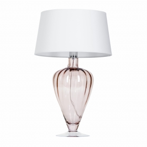 Lampa stołowa BRISTOL TRANSPARENT COPPER biały