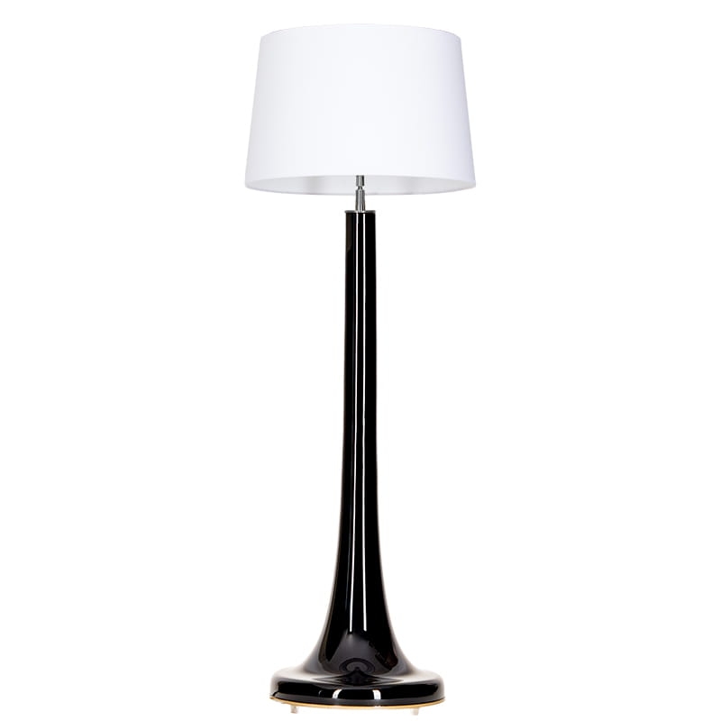 Lampa podłogowa ZURICH BLACK - biały