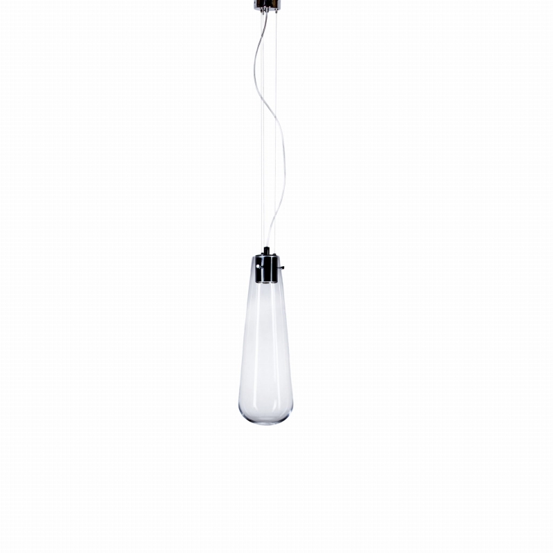 Podłużna szklana lampa wisząca ANDROMEDA S.