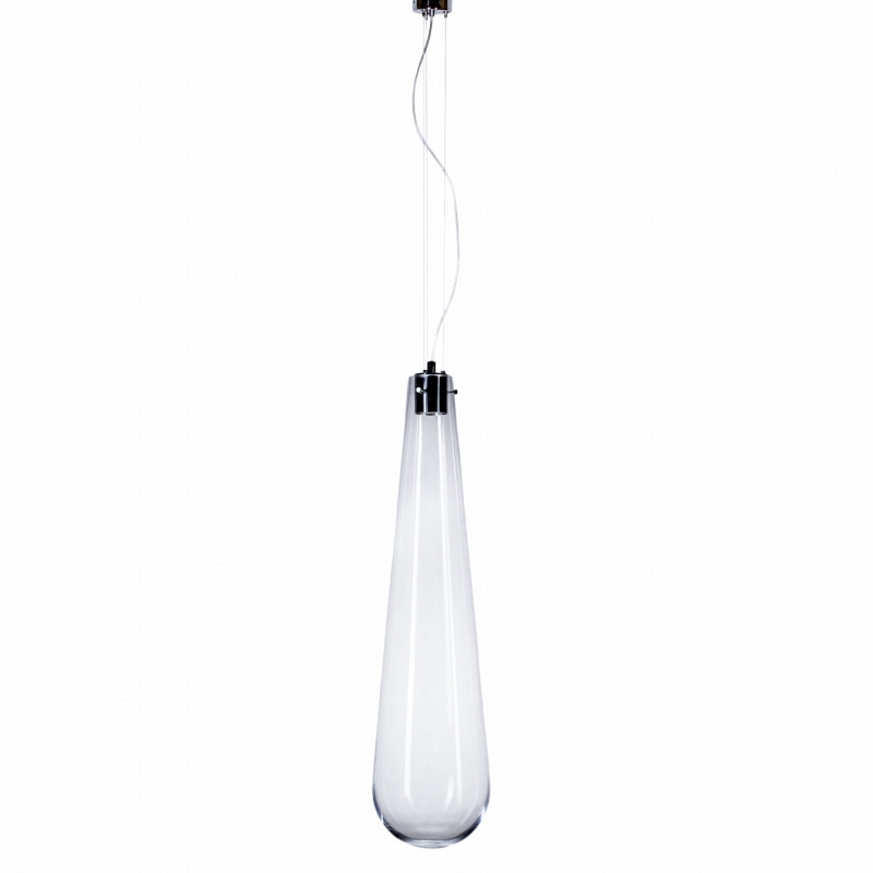 Podłużna szklana lampa wisząca ANDROMEDA L.